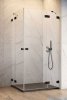 Radaway Essenza Pro Black Kdd kabina 90x80cm czarny mat/szkło przejrzyste 10096090-54-01L/10096080-54-01R